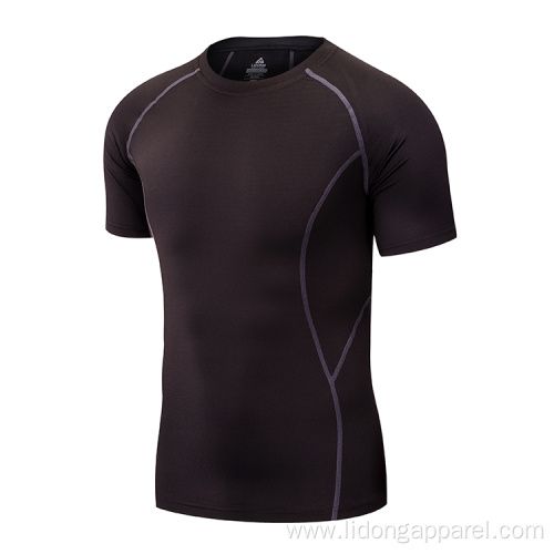 Short Sleeve Muscle mens Running fitness clothing